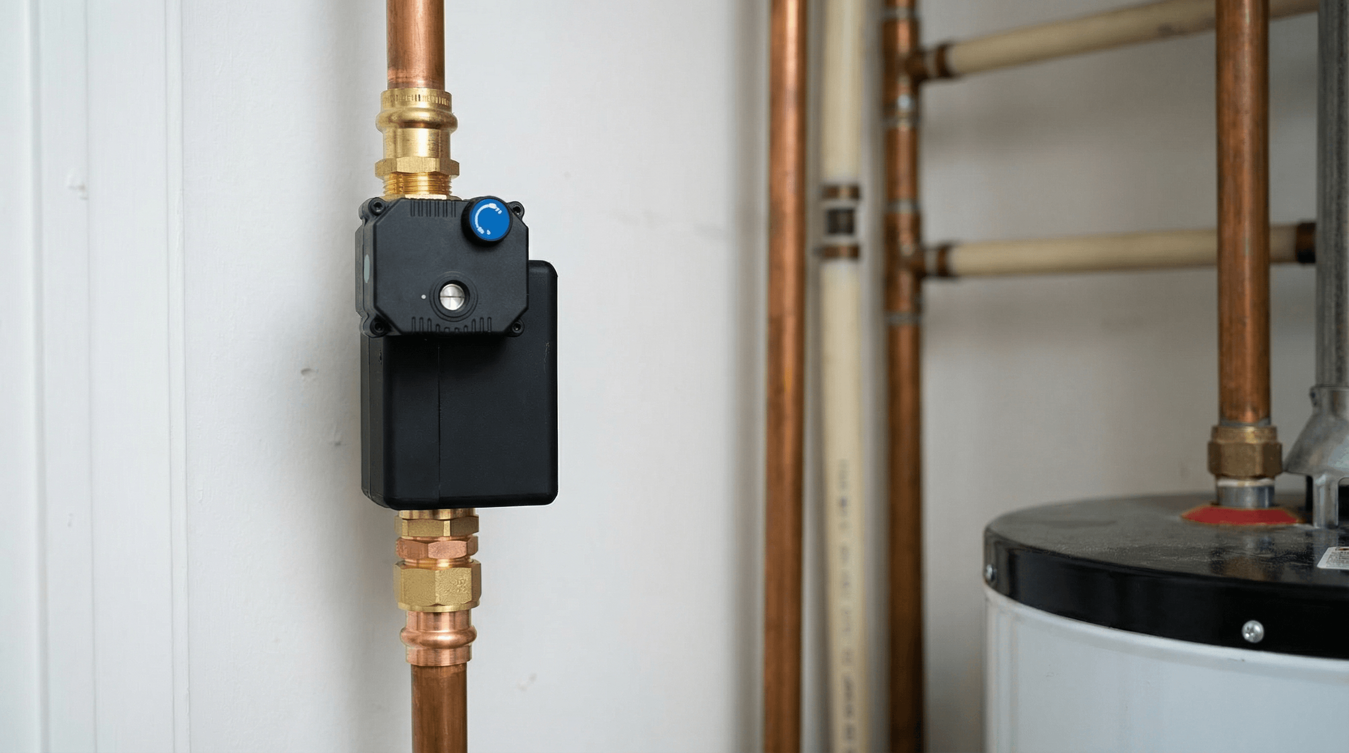 Leak detection with automatic shutoff for property managers